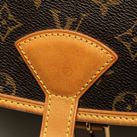 LOUIS VUITTON Brown Monogram Leather Shoulder Bag - Picture 6 of 13